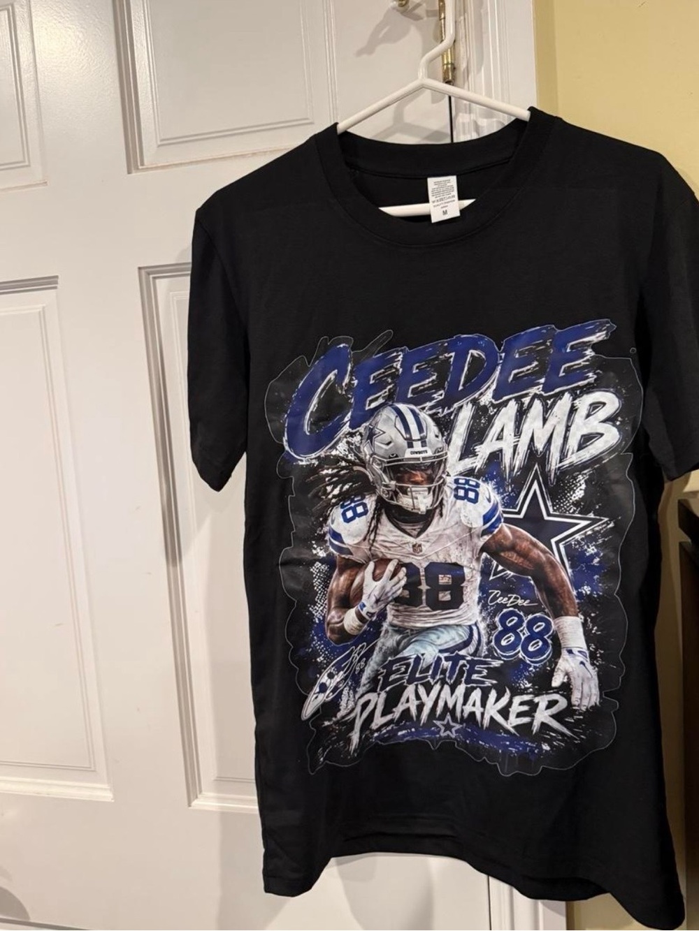 Ceedee Lamb Black Graphic Tee - Elite Playmaker